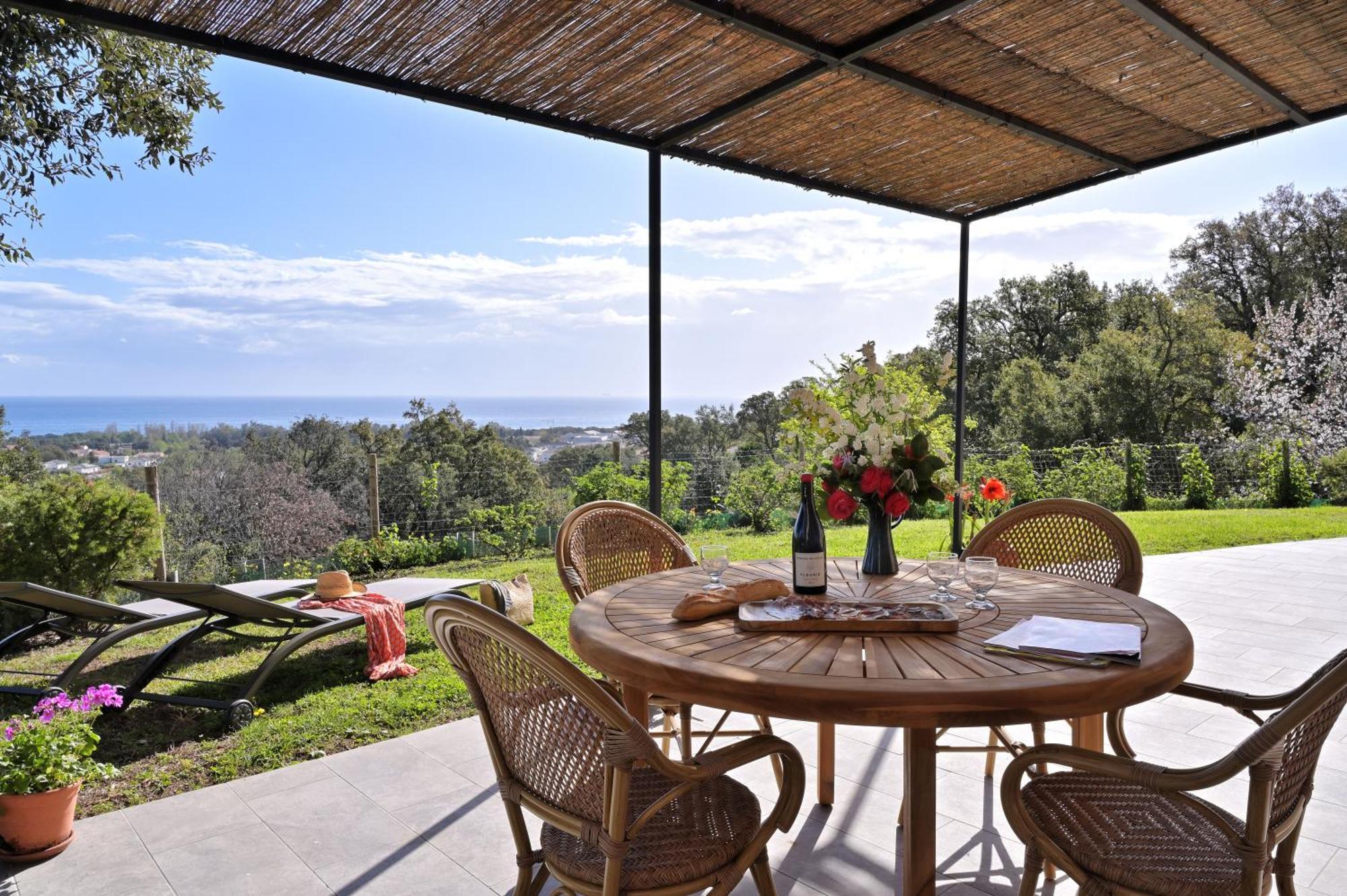Domaine Punta Della Guardia Villa Panorama Maquis Et Mer, Plage A 1,5 Km 切尔维奥内 外观 照片